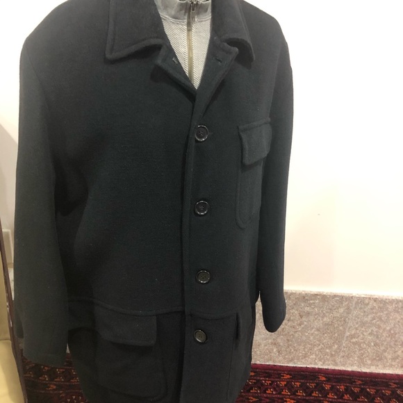 Men’s Black Wool Coat